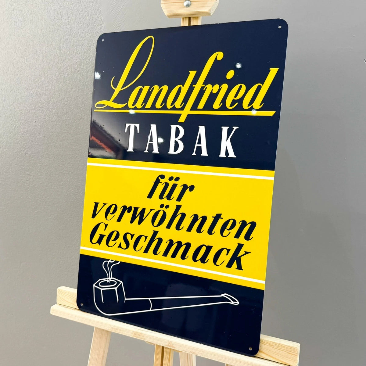 Landfried Tabak - Tobacco Advertising Metal Tabela