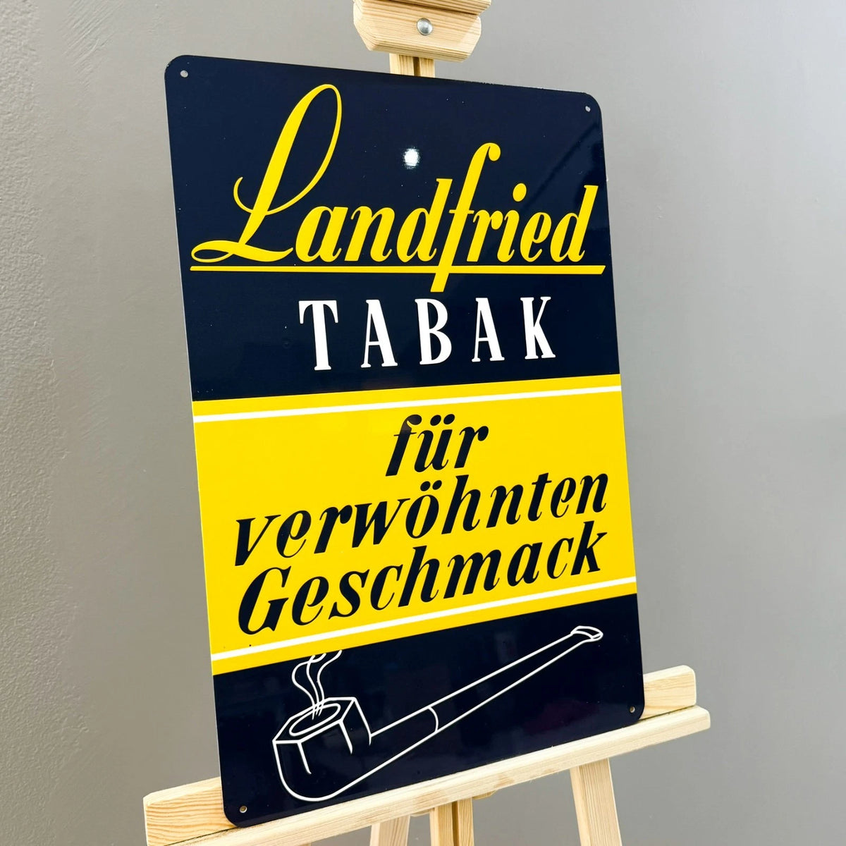 Landfried Tabak - Tobacco Advertising Metal Tabela