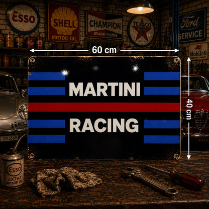Martini Rusty Racing Metal Tabela