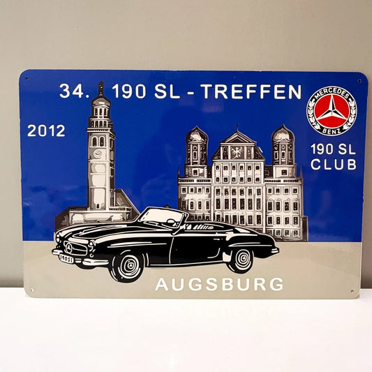 Mercedes 190 SL Treffen Augsburg 2012 Metal Tabela