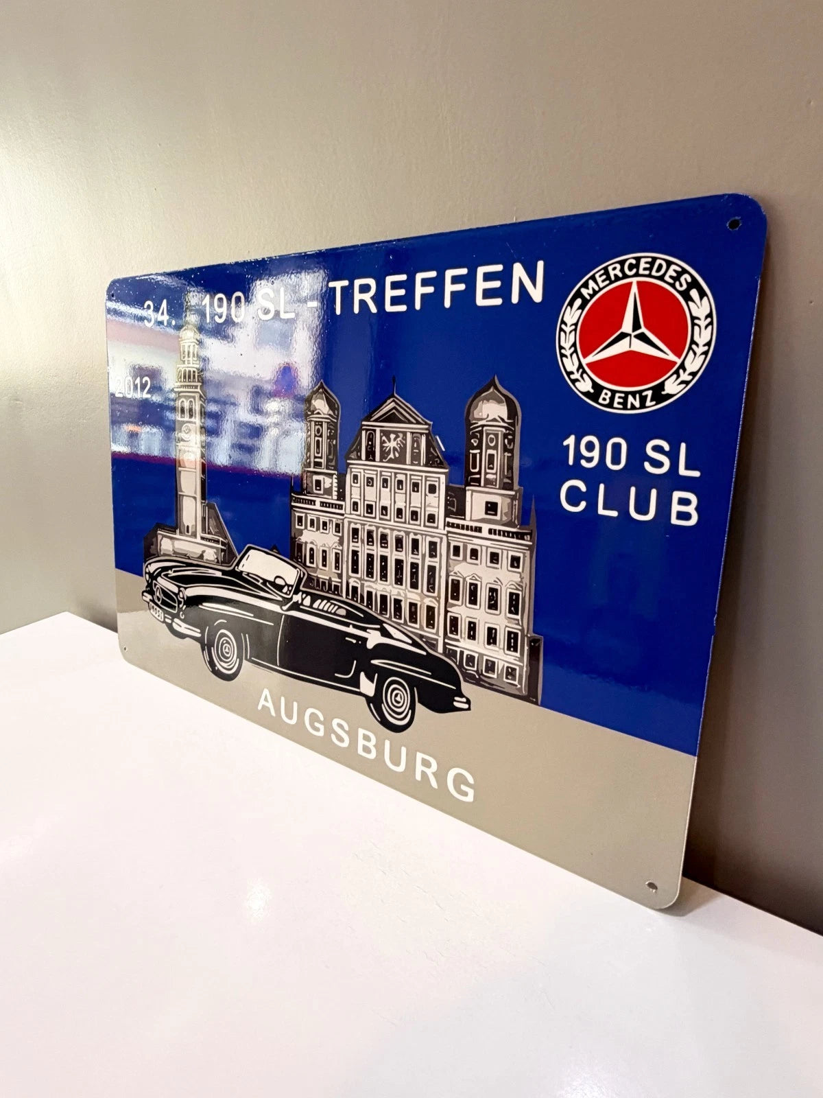 Mercedes 190 SL Treffen Augsburg 2012 Metal Tabela