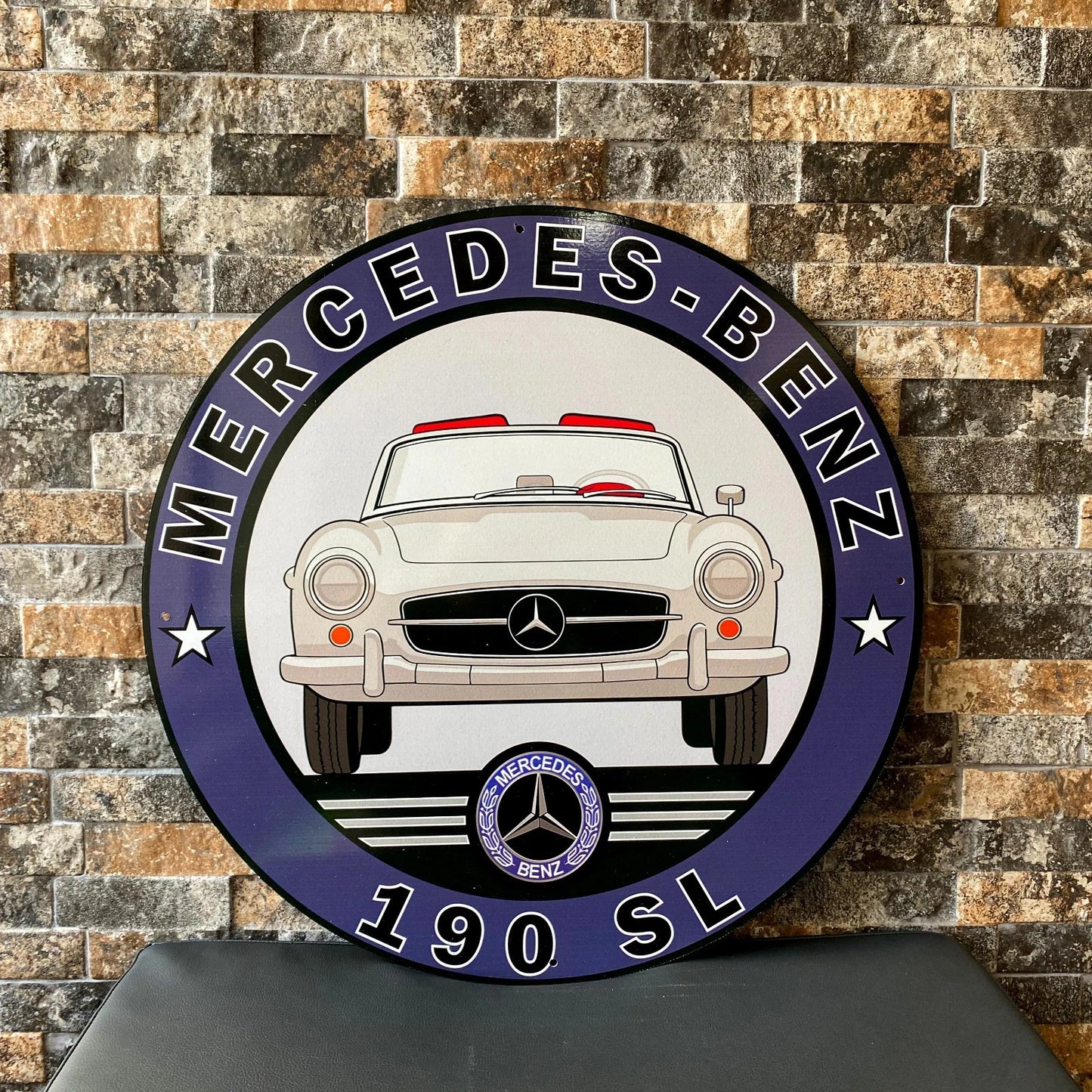 Mercedes-Benz 190 SL - 1955 Metal Tabela