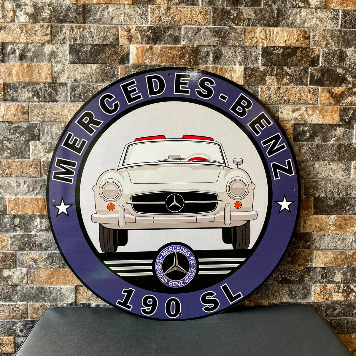 Mercedes-Benz 190 SL - 1955 Metal Tabela