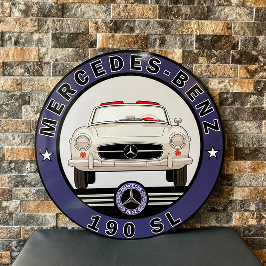 Mercedes-Benz 190 SL - 1955 Metal Tabela