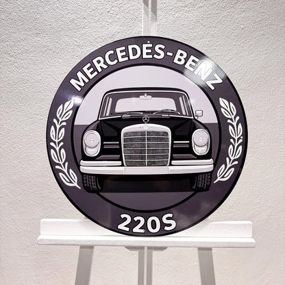 Mercedes Benz 220S Classic Car Metal Tabela