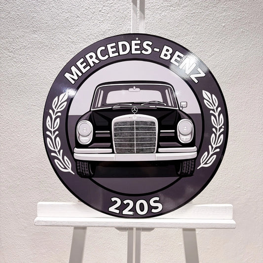 Mercedes Benz 220S Classic Car Metal Tabela