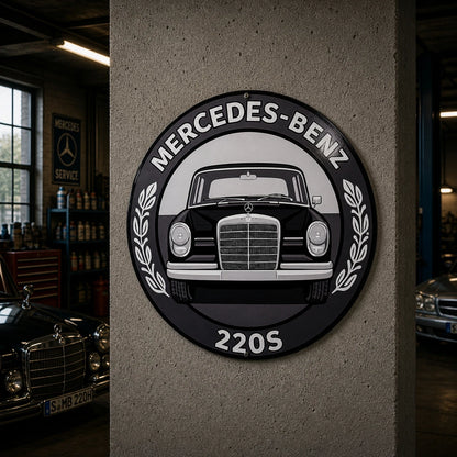 Mercedes Benz 220S Classic Car Metal Tabela