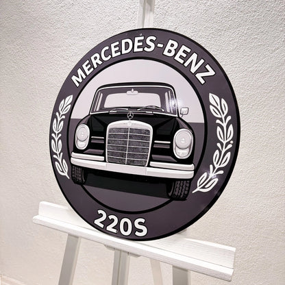 Mercedes Benz 220S Classic Car Metal Tabela