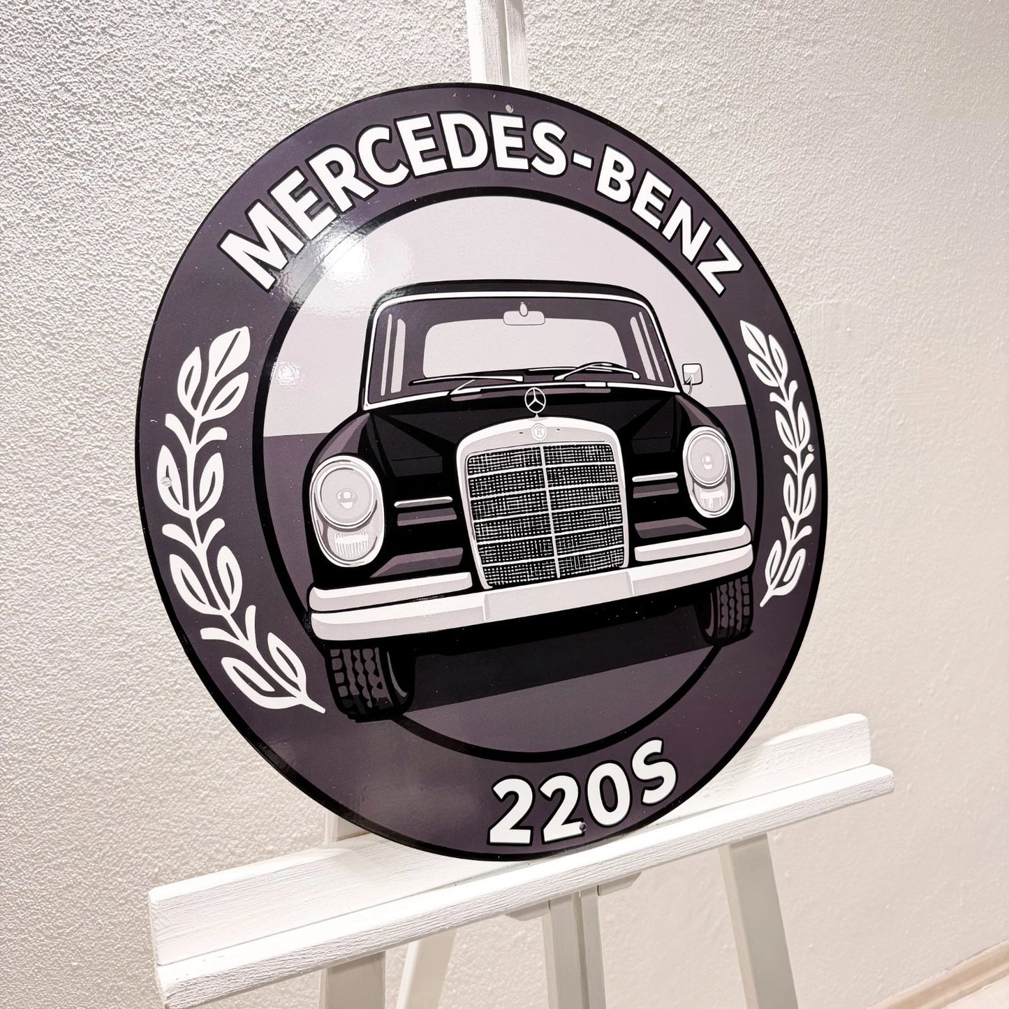 Mercedes Benz 220S Classic Car Metal Tabela