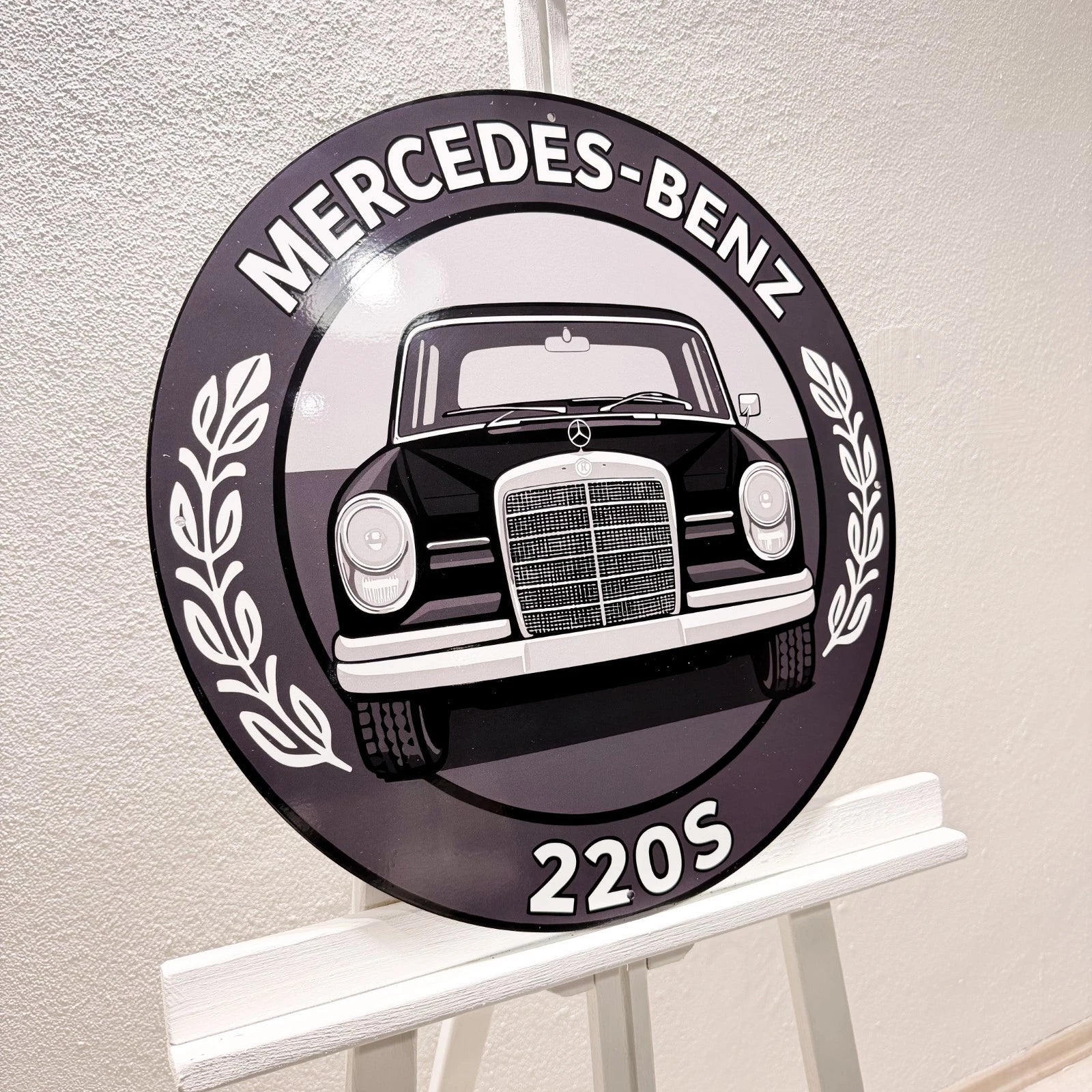 Mercedes Benz 220S Classic Car Metal Tabela