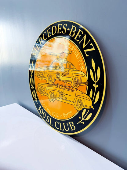 Mercedes-Benz 300 SL Club - Gold Metal Tabela