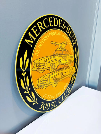 Mercedes-Benz 300 SL Club - Gold Metal Tabela