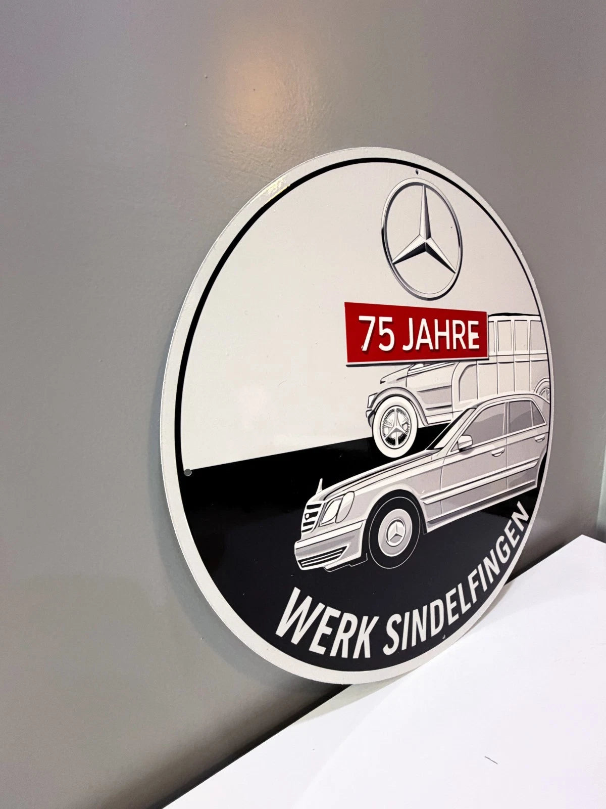 Mercedes-Benz 75 Jahre Werk Sindelfingen Metal Tabela