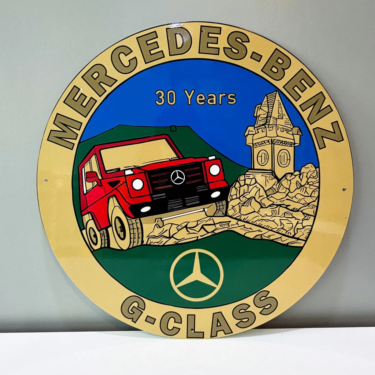 Mercedes-Benz G-Class - 30 Years Metal Tabela
