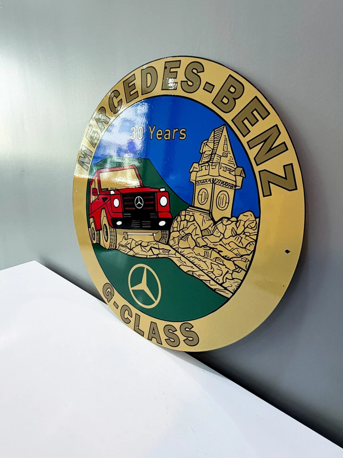 Mercedes-Benz G-Class - 30 Years Metal Tabela