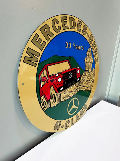 Mercedes-Benz G-Class - 30 Years Metal Tabela