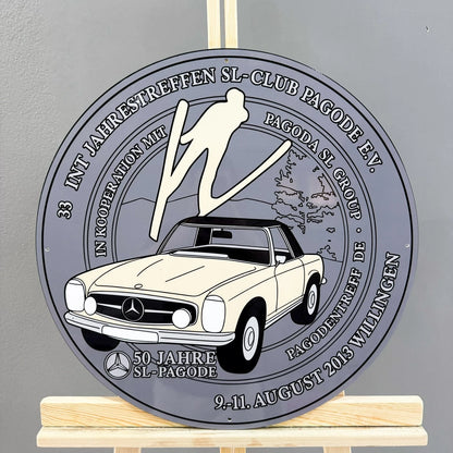 Mercedes-Benz Pagoda SL Club Metal Tabela