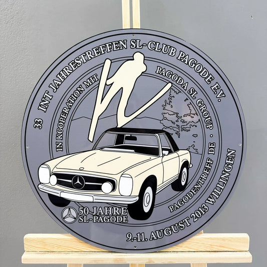 Mercedes-Benz Pagoda SL Club Metal Tabela