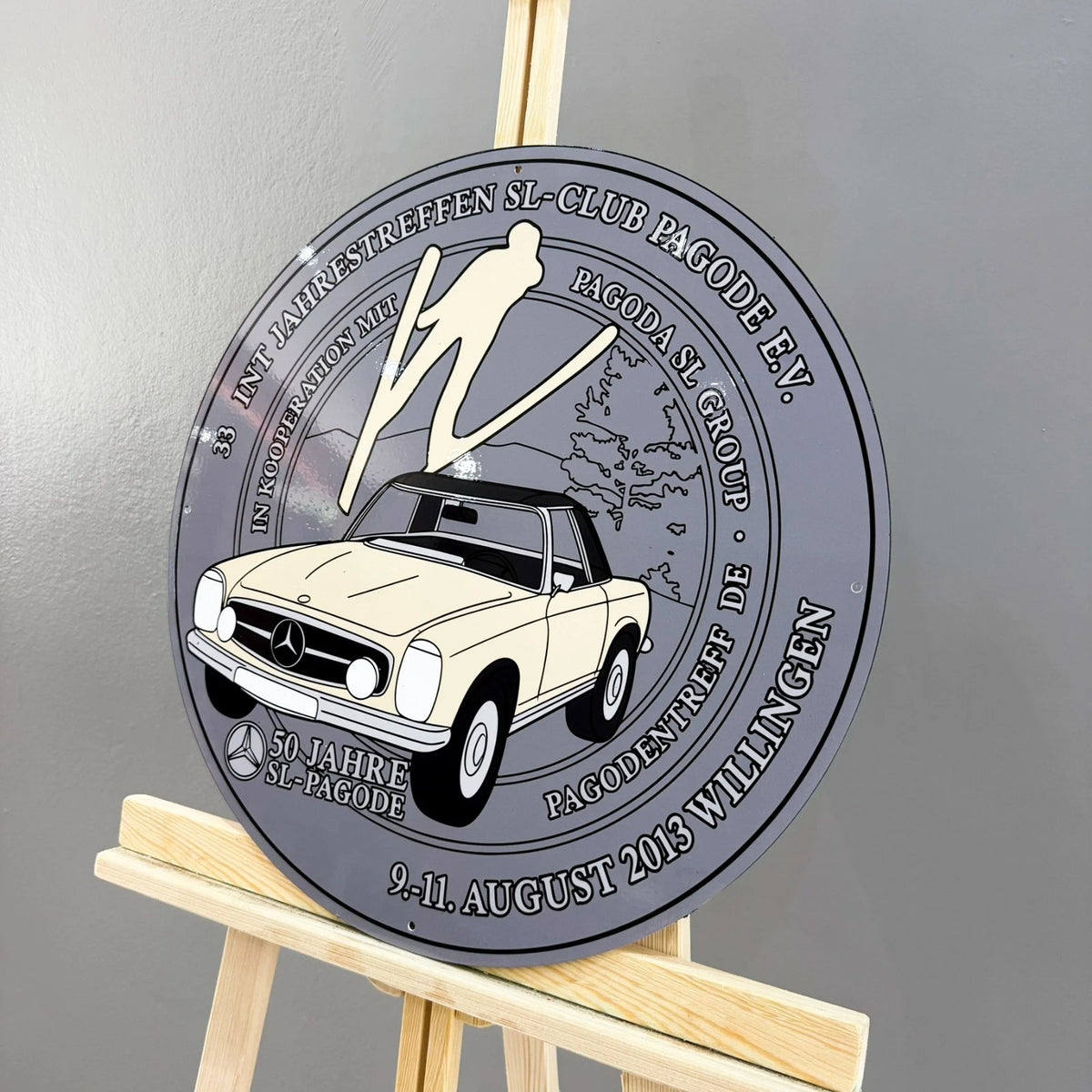 Mercedes-Benz Pagoda SL Club Metal Tabela