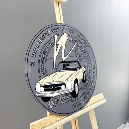 Mercedes-Benz Pagoda SL Club Metal Tabela