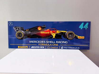 Mercedes Shell Racing Formula One - F1 Metal Tabela