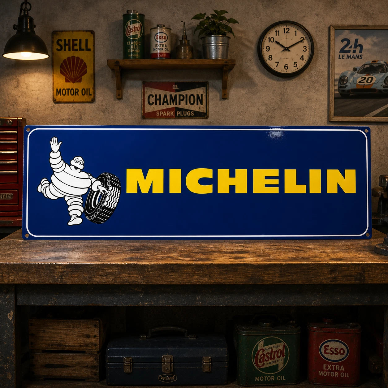 Michelin Bibendum - Tire Advertising Metal Tabela