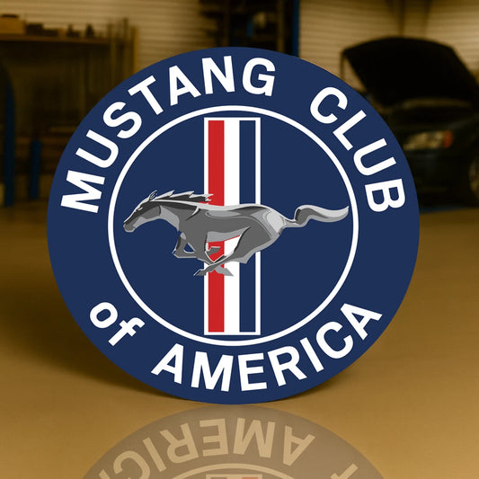MUSTANG CLUB OF AMERICA Metal Tabela