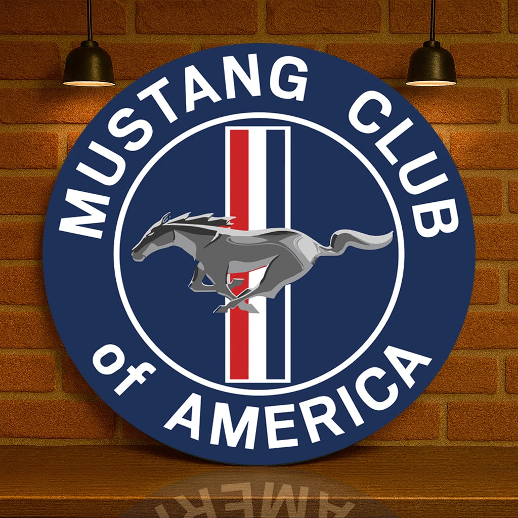 MUSTANG CLUB OF AMERICA Metal Tabela