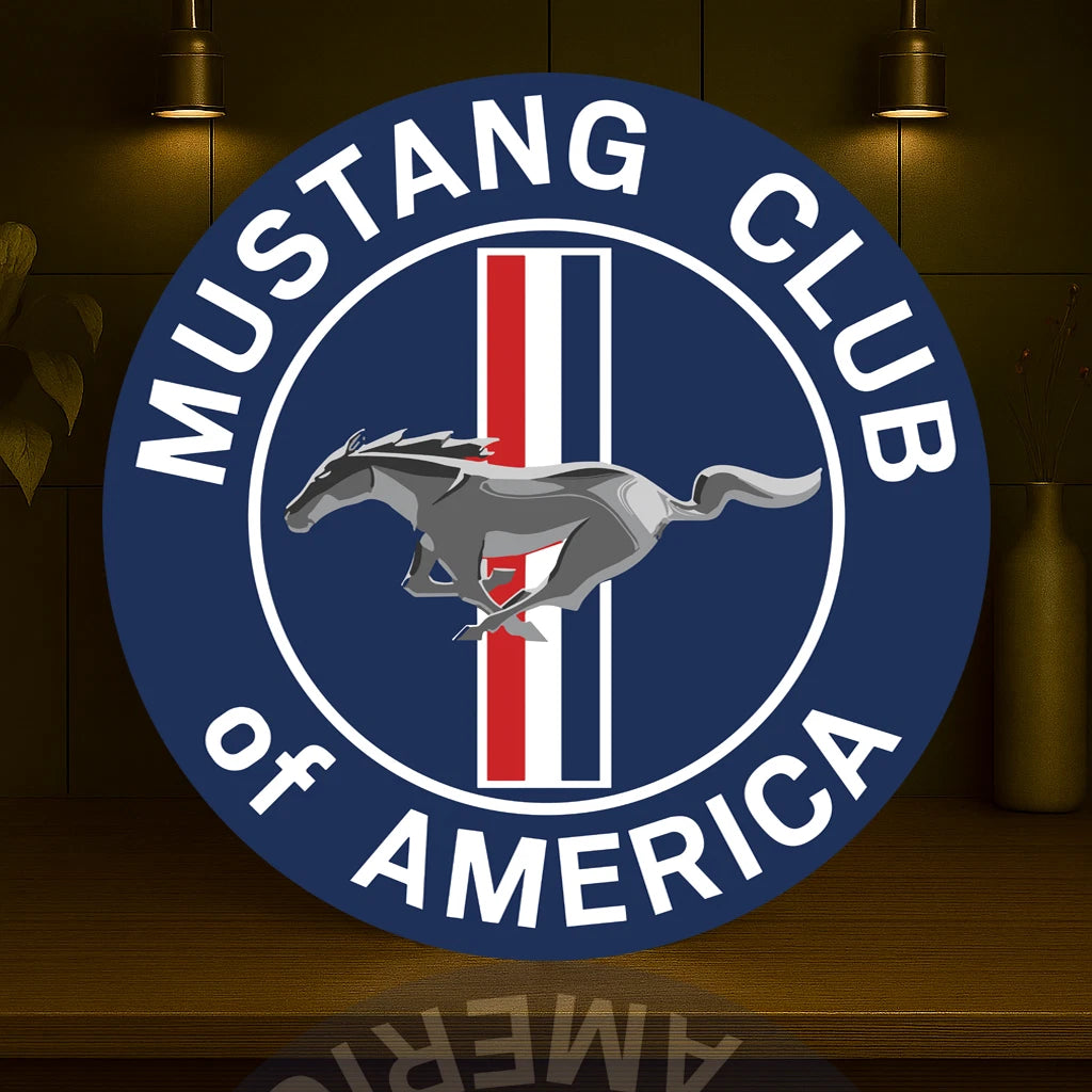 MUSTANG CLUB OF AMERICA Metal Tabela