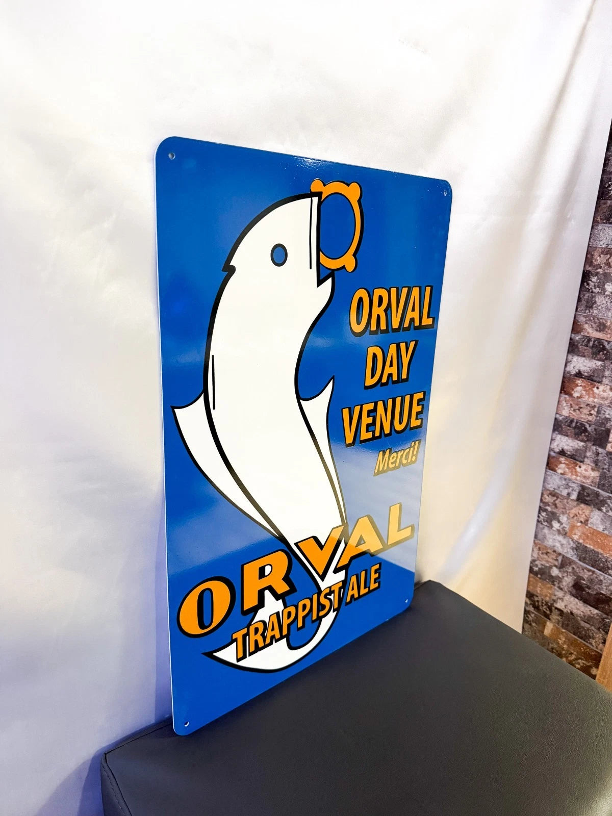 Orval Trappist Ale - Brewery Advertising Metal Tabela