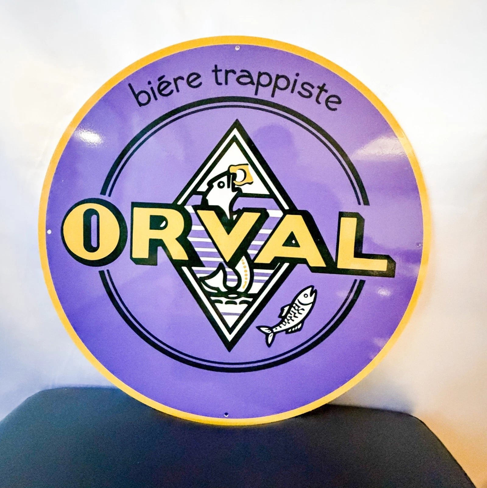 Orval Trappist Beer - Brewery Metal Tabela