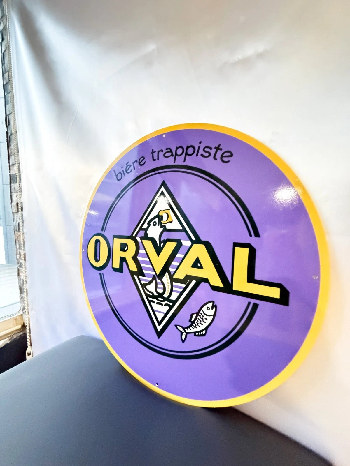 Orval Trappist Beer - Brewery Metal Tabela