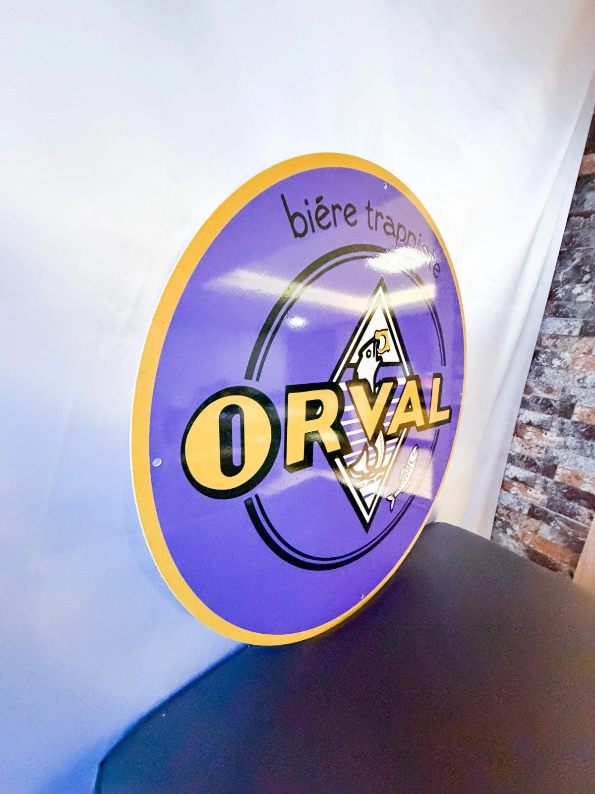 Orval Trappist Beer - Brewery Metal Tabela