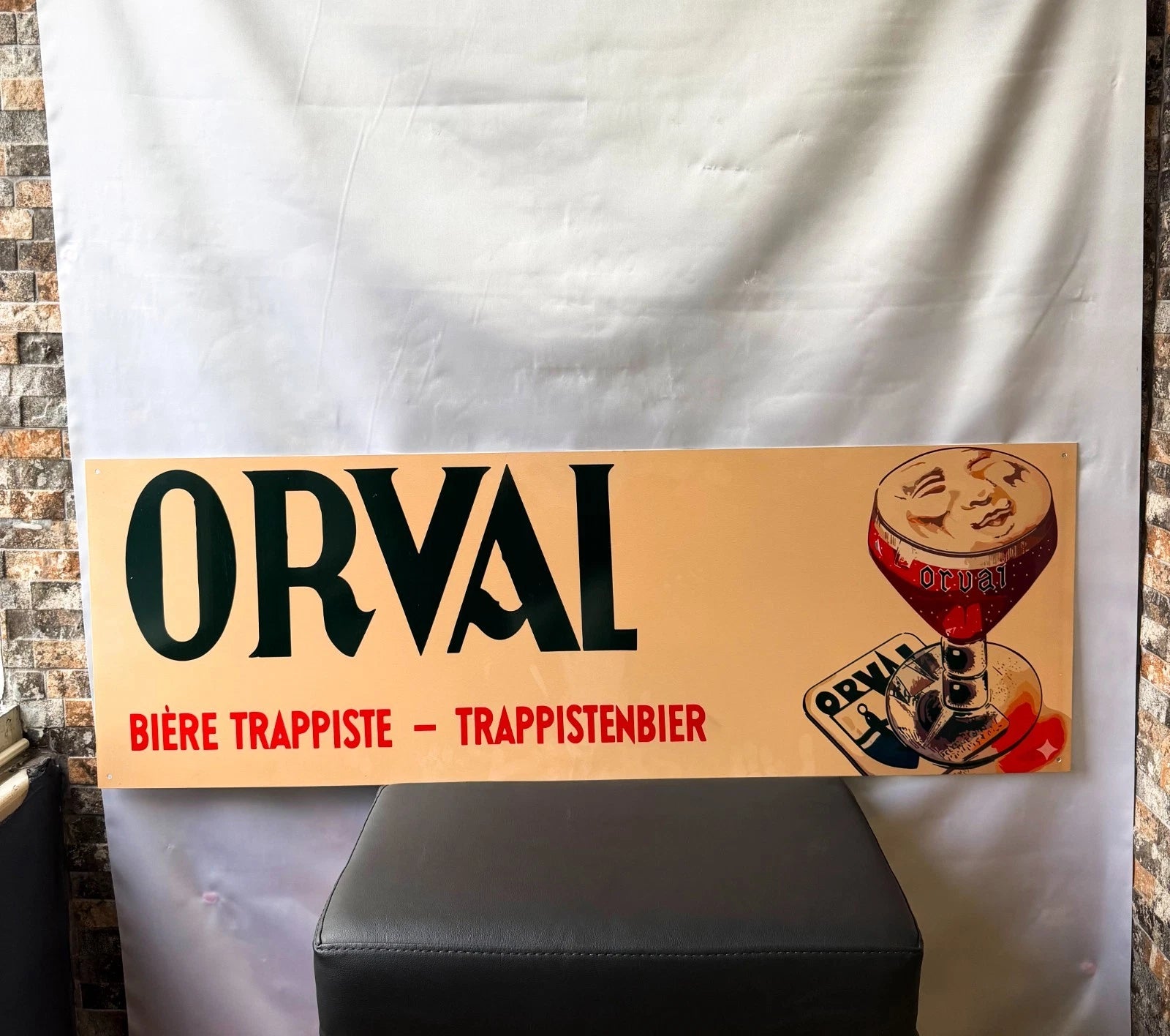 Orval Trappist Beer- Brewery Metal Tabela