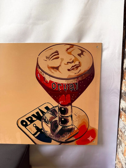 Orval Trappist Beer- Brewery Metal Tabela