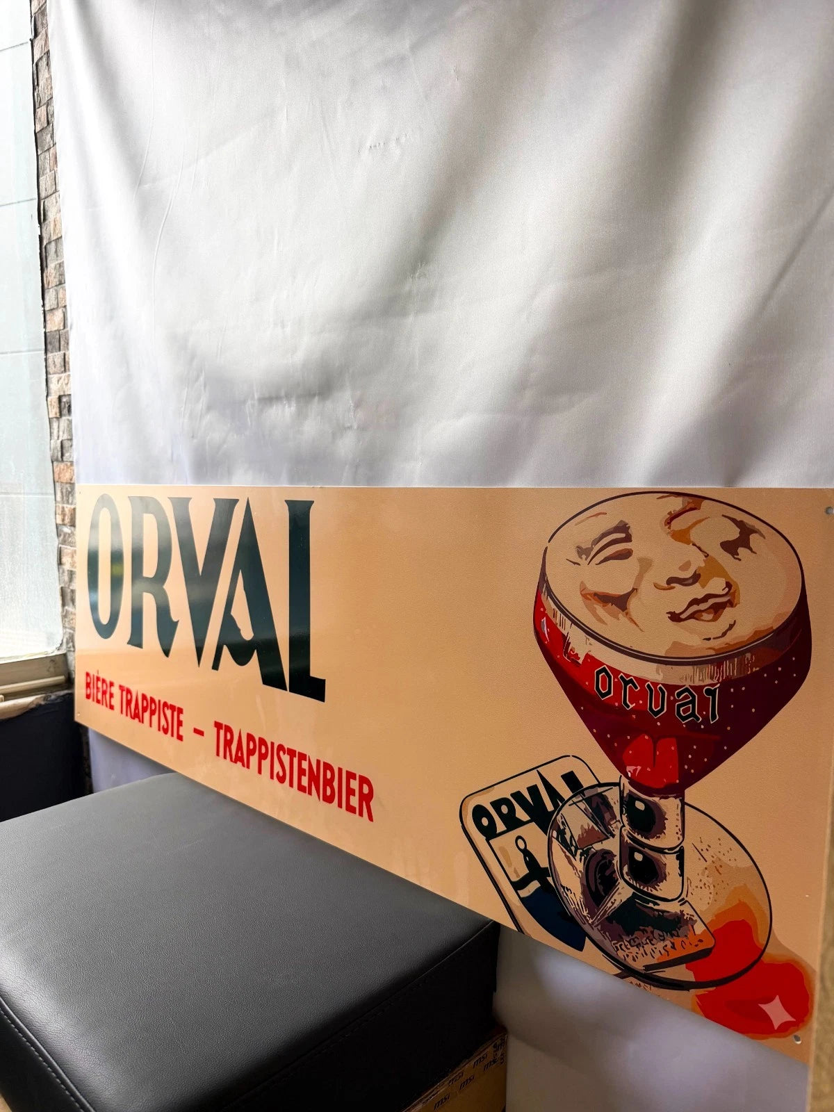 Orval Trappist Beer- Brewery Metal Tabela