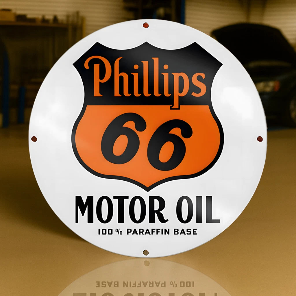 PHILLIPS 66 MOTOR OIL Metal Tabela