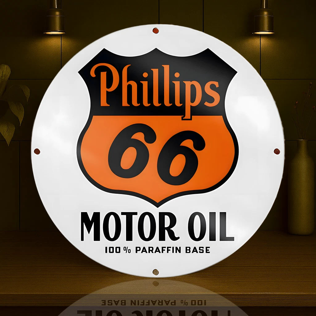 PHILLIPS 66 MOTOR OIL Metal Tabela