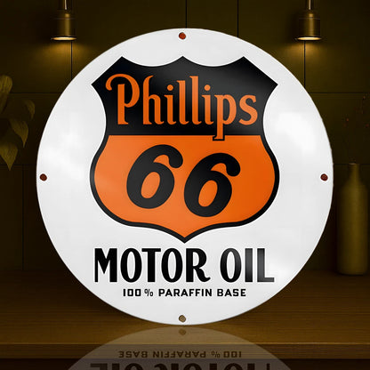 PHILLIPS 66 MOTOR OIL Metal Tabela