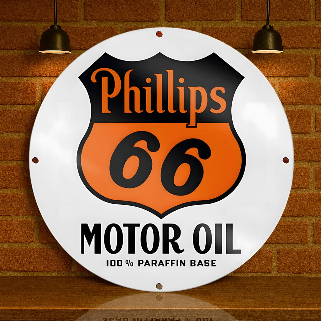 PHILLIPS 66 MOTOR OIL Metal Tabela