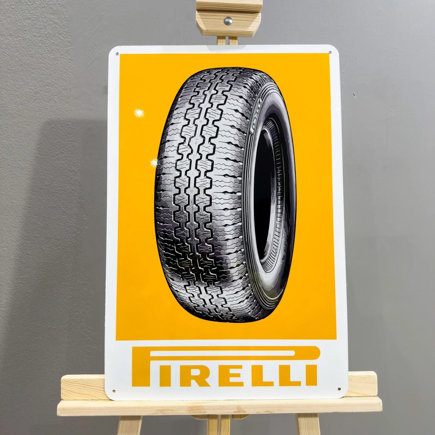 Pirelli Tyre Advertising Metal Tabela