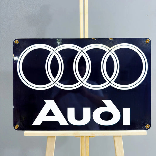 Rusted Audi Rings Metal Tabela