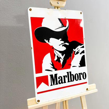 Rusted Marlboro Cowboy Metal Tabela