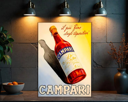 Campari "Il Più Fino degli Aperitivi" Metal Tabela
