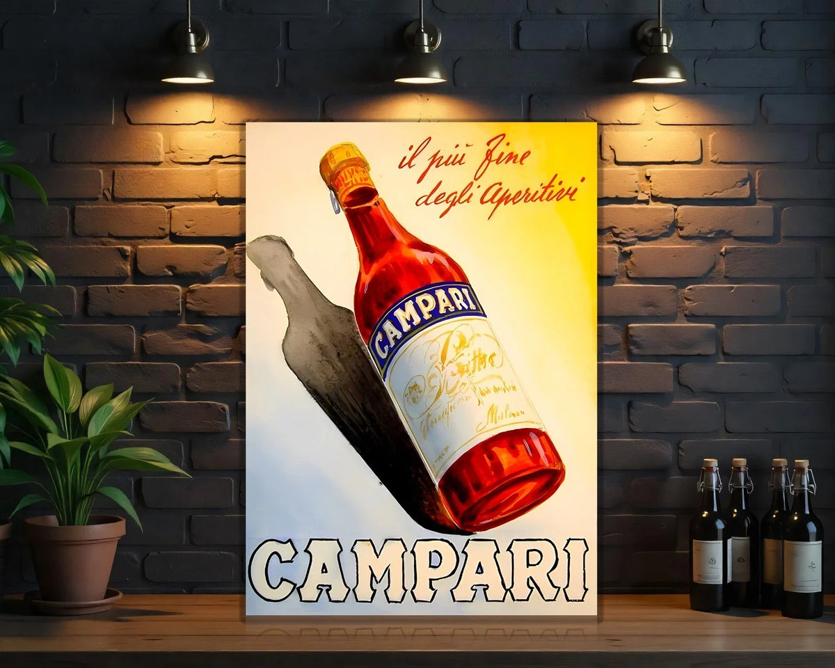 Campari "Il Più Fino degli Aperitivi" Metal Tabela