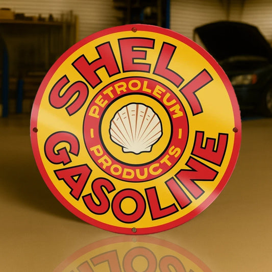 SHELL GASOLINE Metal Tabela