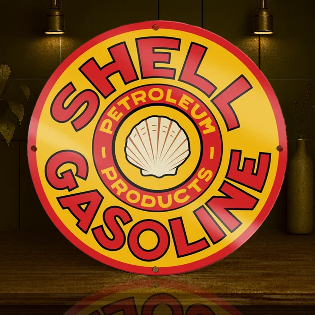 SHELL GASOLINE Metal Tabela