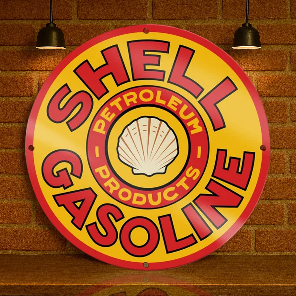SHELL GASOLINE Metal Tabela