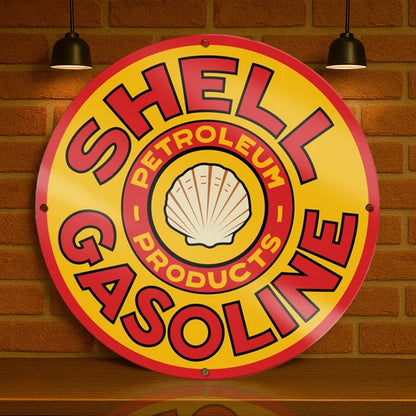 SHELL GASOLINE Metal Tabela