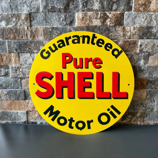Shell Guaranteed Pure Motor Oil - Sig Metal Tabela